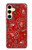 S3354 Red Classic Bandana Case For Samsung Galaxy S24 FE