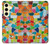 S3391 Abstract Art Mosaic Tiles Graphic Case For Samsung Galaxy S24 FE