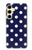S3533 Blue Polka Dot Case For Samsung Galaxy S24 FE