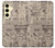 S3819 Retro Vintage Paper Case For Samsung Galaxy S24 FE