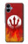S2803 Fire Red Devil Spear Symbol Case For Samsung Galaxy A06