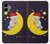 S2849 Cute Sleepy Owl Moon Night Case For Samsung Galaxy A06