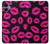 S2933 Pink Lips Kisses on Black Case For Samsung Galaxy A06