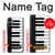 S3078 Black and White Piano Keyboard Case For Samsung Galaxy A06