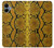 S3365 Yellow Python Skin Graphic Print Case For Samsung Galaxy A06