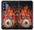S1431 Skull Drum Fire Rock Case For Samsung Galaxy S25
