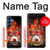 S1431 Skull Drum Fire Rock Case For Samsung Galaxy S25