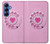 S2847 Pink Retro Rotary Phone Case For Samsung Galaxy S25