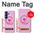 S2847 Pink Retro Rotary Phone Case For Samsung Galaxy S25