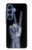 S3101 X-ray Peace Sign Fingers Case For Samsung Galaxy S25
