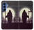 S3262 Grim Reaper Night Moon Cemetery Case For Samsung Galaxy S25