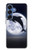 S3510 Dolphin Moon Night Case For Samsung Galaxy S25
