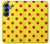 S3526 Red Spot Polka Dot Case For Samsung Galaxy S25
