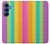 S3678 Colorful Rainbow Vertical Case For Samsung Galaxy S25