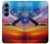 S3841 Bald Eagle Flying Colorful Sky Case For Samsung Galaxy S25