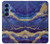 S3906 Navy Blue Purple Marble Case For Samsung Galaxy S25