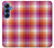 S3941 LGBT Lesbian Pride Flag Plaid Case For Samsung Galaxy S25