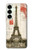 S2108 Eiffel Tower Paris Postcard Case For Samsung Galaxy S25 Plus