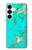 S2377 Turquoise Gemstone Texture Graphic Printed Case For Samsung Galaxy S25 Plus