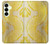 S2713 Yellow Snake Skin Graphic Printed Case For Samsung Galaxy S25 Plus