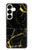 S2896 Gold Marble Graphic Printed Case For Samsung Galaxy S25 Plus