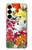 S3205 Retro Art Flowers Case For Samsung Galaxy S25 Plus