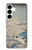 S3350 Utagawa Hiroshige Drum Bridge Yuhi Hill in Meguro Case For Samsung Galaxy S25 Plus