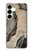 S3700 Marble Gold Graphic Printed Case For Samsung Galaxy S25 Plus