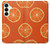 S3946 Seamless Orange Pattern Case For Samsung Galaxy S25 Plus