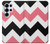 S1849 Pink Black Chevron Zigzag Case For Samsung Galaxy S25 Ultra