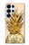S3490 Gold Pineapple Case For Samsung Galaxy S25 Ultra