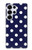 S3533 Blue Polka Dot Case For Samsung Galaxy S25 Ultra