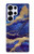 S3906 Navy Blue Purple Marble Case For Samsung Galaxy S25 Ultra