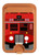 S2058 England British Double Decker Bus Magnetic Card Holder Wallet Stand with MagSafe for iPhone 16 15 14 13 Pro Max