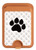 S2355 Paw Foot Print Magnetic Card Holder Wallet Stand with MagSafe for iPhone 16 15 14 13 Pro Max