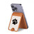 S2355 Paw Foot Print Magnetic Card Holder Wallet Stand with MagSafe for iPhone 16 15 14 13 Pro Max