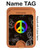 S2356 Peace Sign Magnetic Card Holder Wallet Stand with MagSafe for iPhone 16 15 14 13 Pro Max