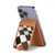 S2408 Checkered Winner Flag Magnetic Card Holder Wallet Stand with MagSafe for iPhone 16 15 14 13 Pro Max