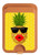 S2443 Funny Pineapple Sunglasses Kiss Magnetic Card Holder Wallet Stand with MagSafe for iPhone 16 15 14 13 Pro Max