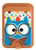 S2521 Cute Nerd Owl Cartoon Magnetic Card Holder Wallet Stand with MagSafe for iPhone 16 15 14 13 Pro Max