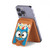 S2521 Cute Nerd Owl Cartoon Magnetic Card Holder Wallet Stand with MagSafe for iPhone 16 15 14 13 Pro Max
