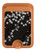 S2544 Japanese Kimono Style Black Flower Pattern Magnetic Card Holder Wallet Stand with MagSafe for iPhone 16 15 14 13 Pro Max