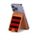 S2638 Black and Red Striped Magnetic Card Holder Wallet Stand with MagSafe for iPhone 16 15 14 13 Pro Max