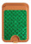 S2704 Green Fish Scale Pattern Graphic Magnetic Card Holder Wallet Stand with MagSafe for iPhone 16 15 14 13 Pro Max