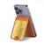 S2713 Yellow Snake Skin Graphic Printed Magnetic Card Holder Wallet Stand with MagSafe for iPhone 16 15 14 13 Pro Max