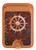 S2766 Ship Wheel Rusty Texture Magnetic Card Holder Wallet Stand with MagSafe for iPhone 16 15 14 13 Pro Max