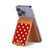 S2951 Red Polka Dots Magnetic Card Holder Wallet Stand with MagSafe for iPhone 16 15 14 13 Pro Max