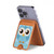 S3029 Cute Blue Owl Magnetic Card Holder Wallet Stand with MagSafe for iPhone 16 15 14 13 Pro Max