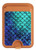 S3047 Green Mermaid Fish Scale Magnetic Card Holder Wallet Stand with MagSafe for iPhone 16 15 14 13 Pro Max