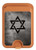 S3107 Judaism Star of David Symbol Magnetic Card Holder Wallet Stand with MagSafe for iPhone 16 15 14 13 Pro Max